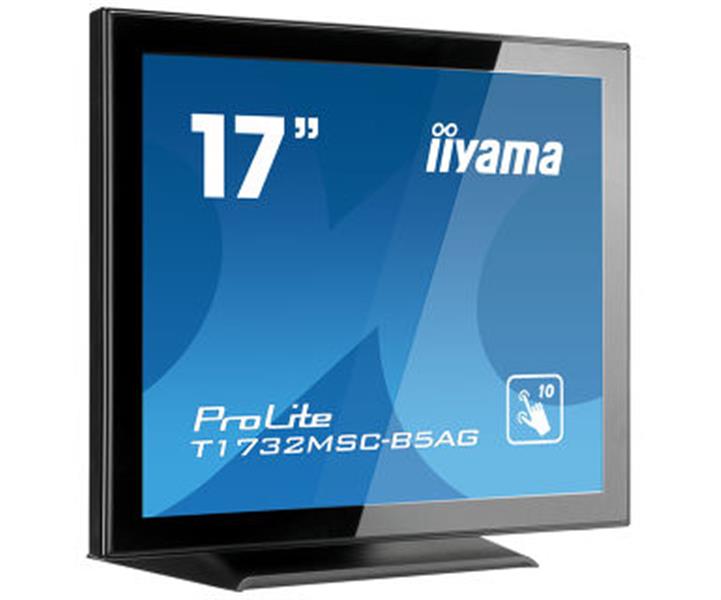 iiyama ProLite T1732MSC-B5AG touch screen-monitor 43,2 cm (17"") 1280 x 1024 Pixels Zwart Multi-touch