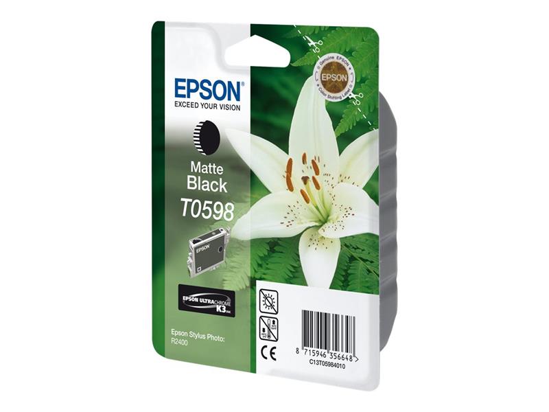 Epson Lily inktpatroon Matte Black T0598 Ultra Chrome K3