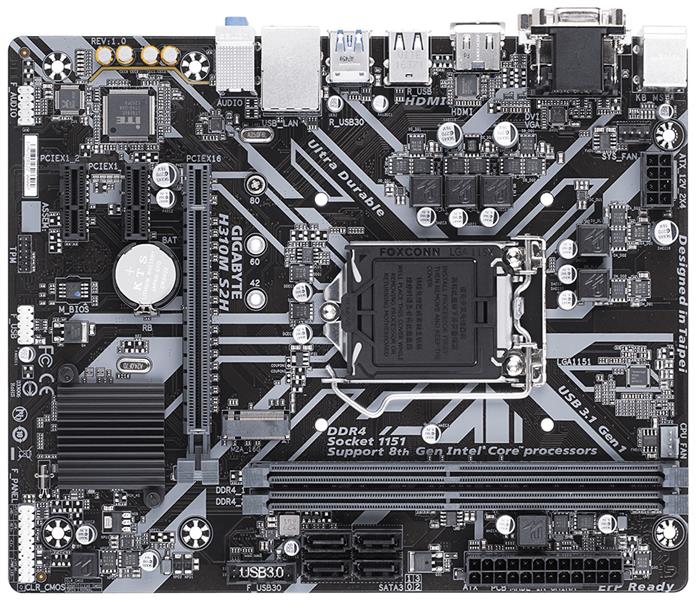 Gigabyte H310M S2H moederbord LGA 1151 (Socket H4) Micro ATX Intel® H310
