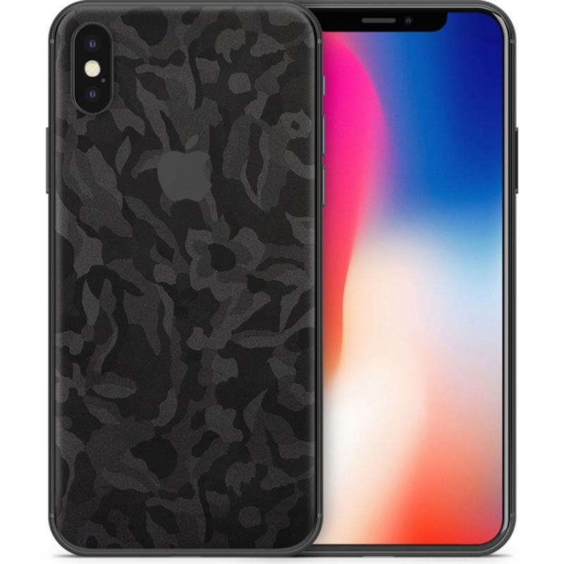 dskinz Smartphone Back Skin for Apple iPhone X Camo Black