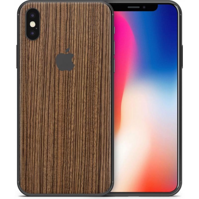 dskinz Smartphone Back Skin for Apple iPhone X Zebra Wood