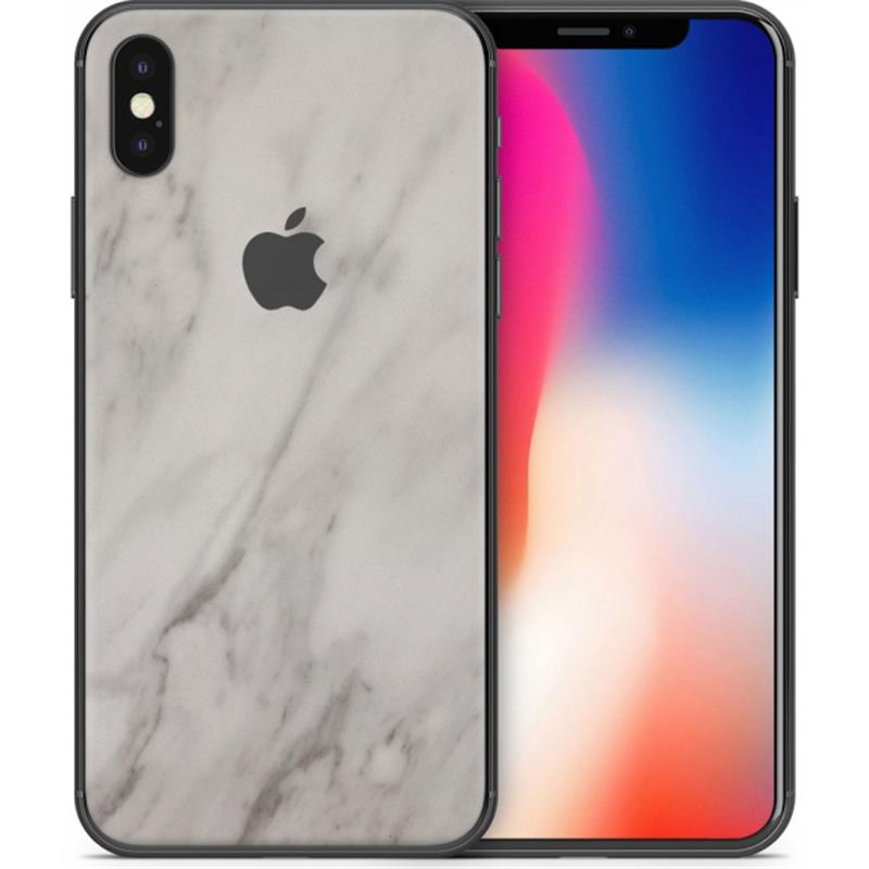 dskinz Smartphone Back Skin for Apple iPhone Xs White Marble