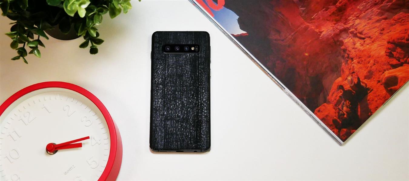 dskinz Smartphone Back Skin for Samsung Galaxy S10 Charcoal