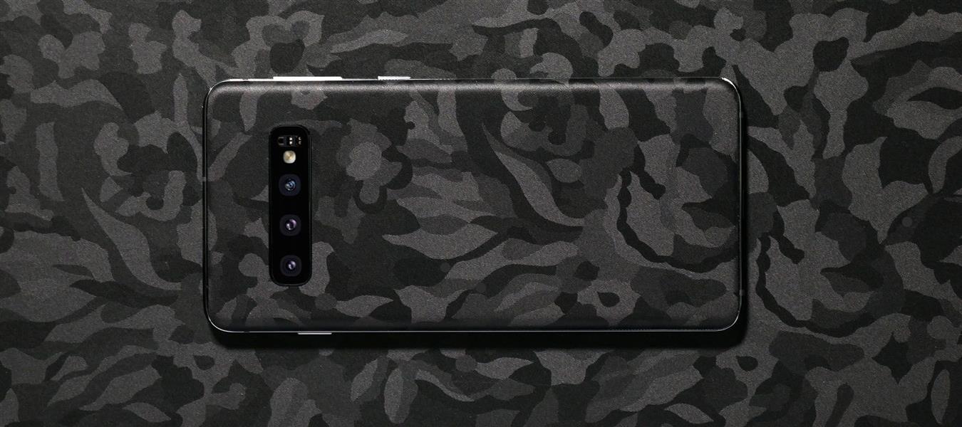 dskinz Smartphone Back Skin for Samsung Galaxy S10 Camo Black