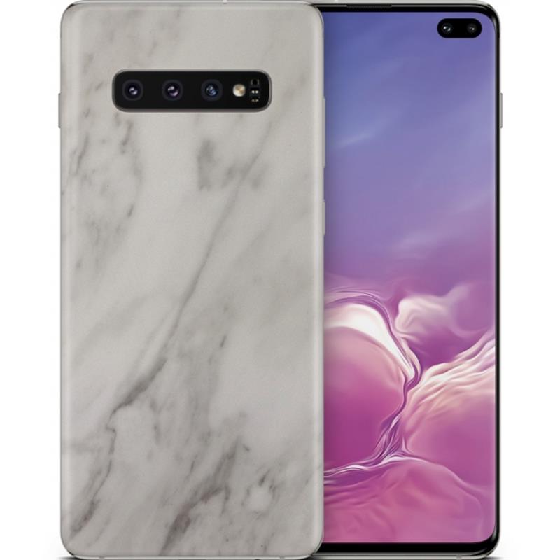 dskinz Smartphone Back Skin for Samsung Galaxy S10 White Marble