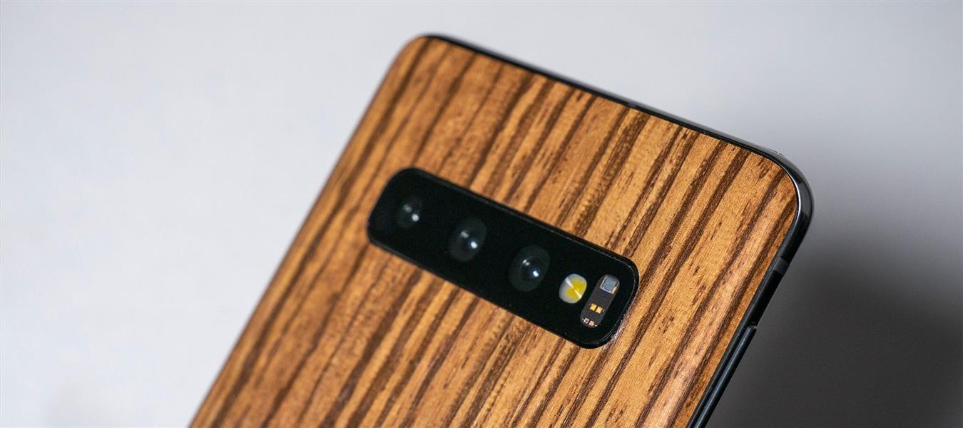 dskinz Smartphone Back Skin for Samsung Galaxy S10 Zebra Wood