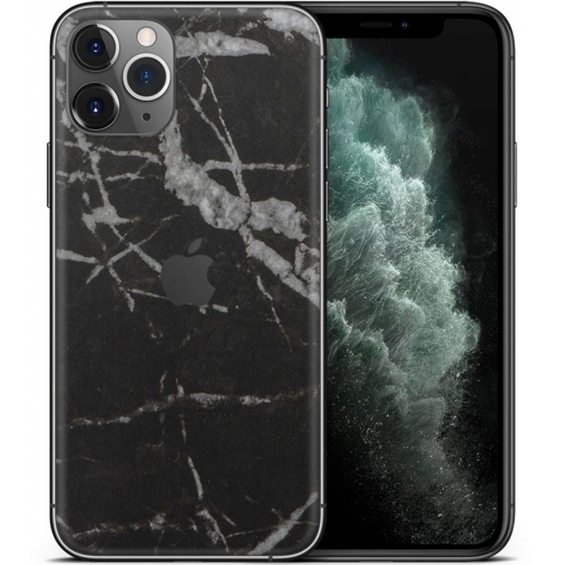 dskinz Smartphone Back Skin for Apple iPhone 11 Pro Max Black Marble