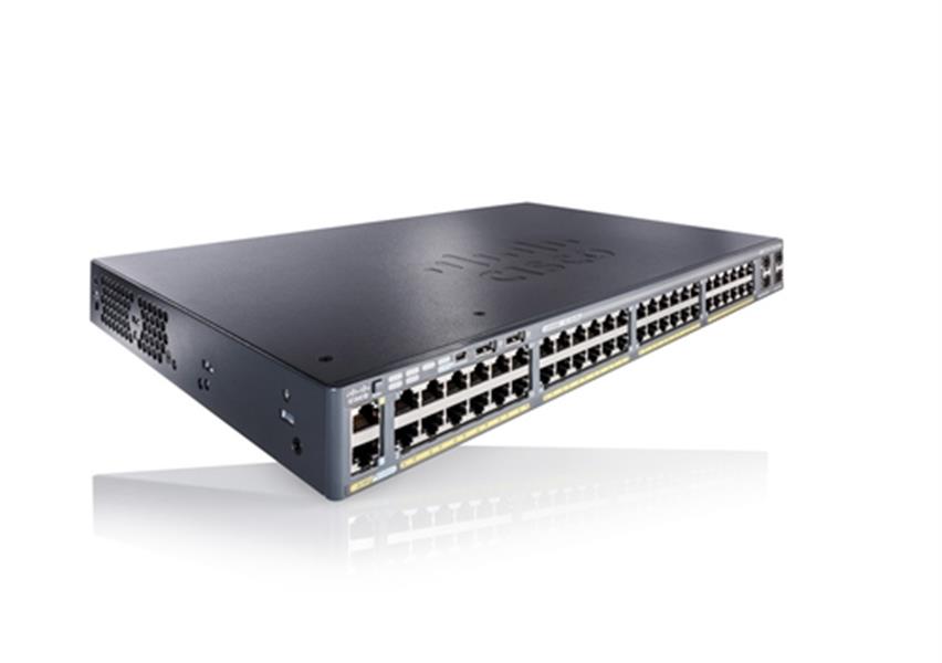 Cisco Catalyst WS-C2960X-48FPD-L netwerk-switch Managed L2 Gigabit Ethernet (10/100/1000) Power over Ethernet (PoE) Zwart