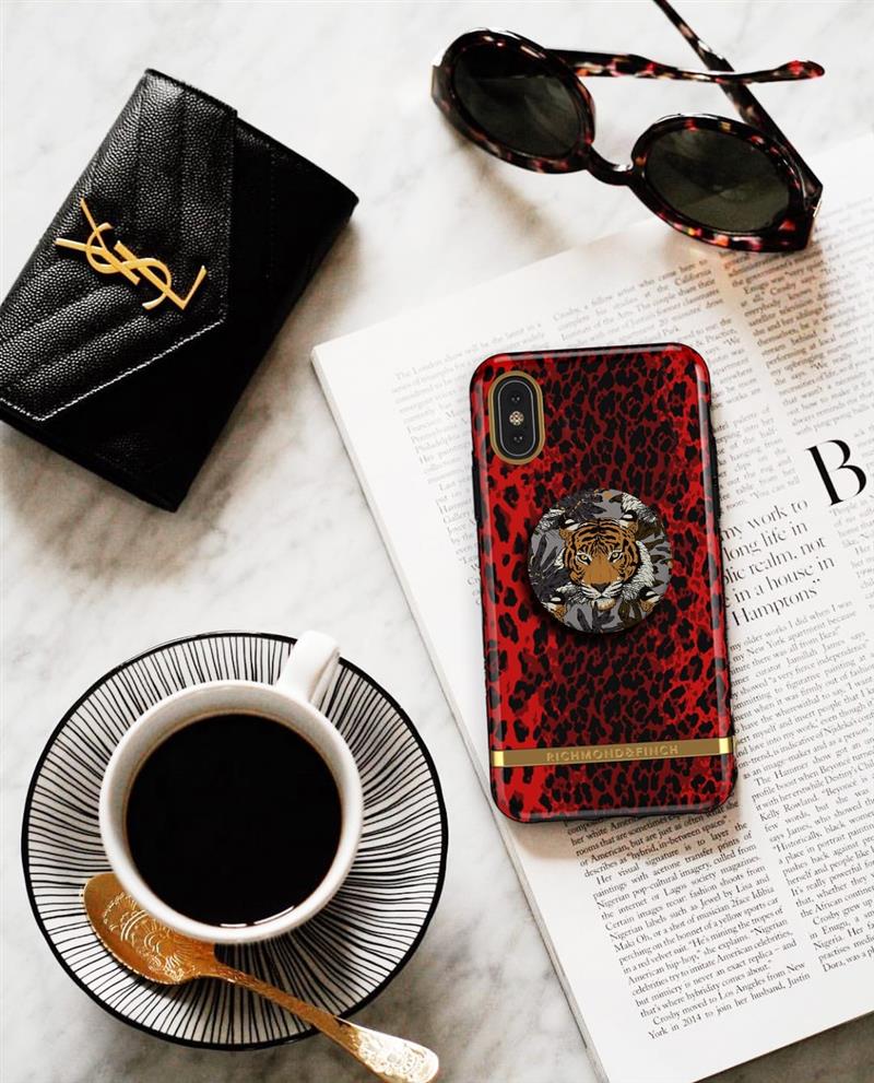 Richmond Finch X PopSockets Expanding Stand Grip Tropical Tiger