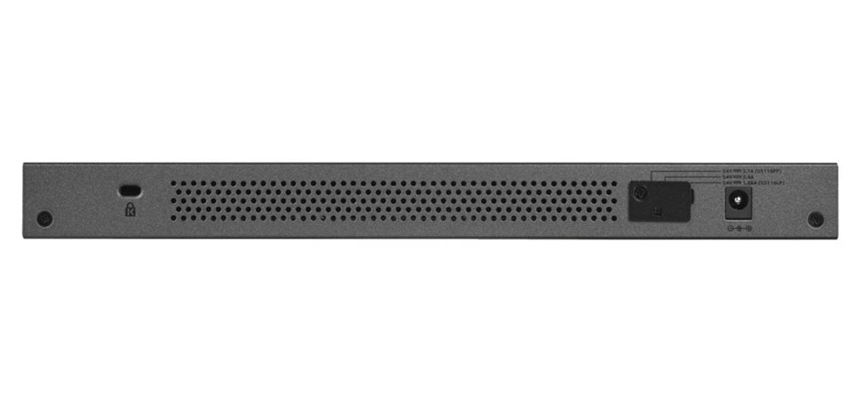 Netgear GS116PP Unmanaged Gigabit Ethernet (10/100/1000) Zwart Power over Ethernet (PoE)
