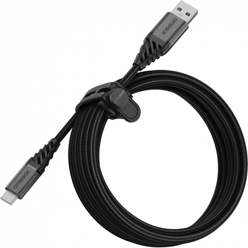 OtterBox Premium Cable USB A-C 3M, zwart