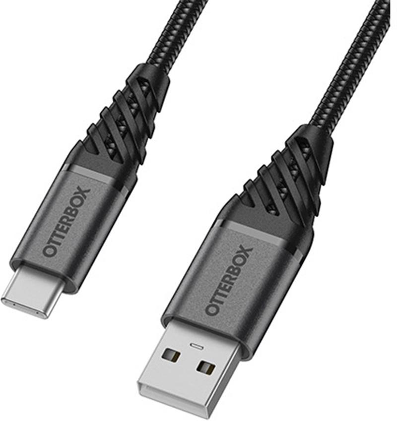 OtterBox Premium Cable USB A-C 3M, zwart