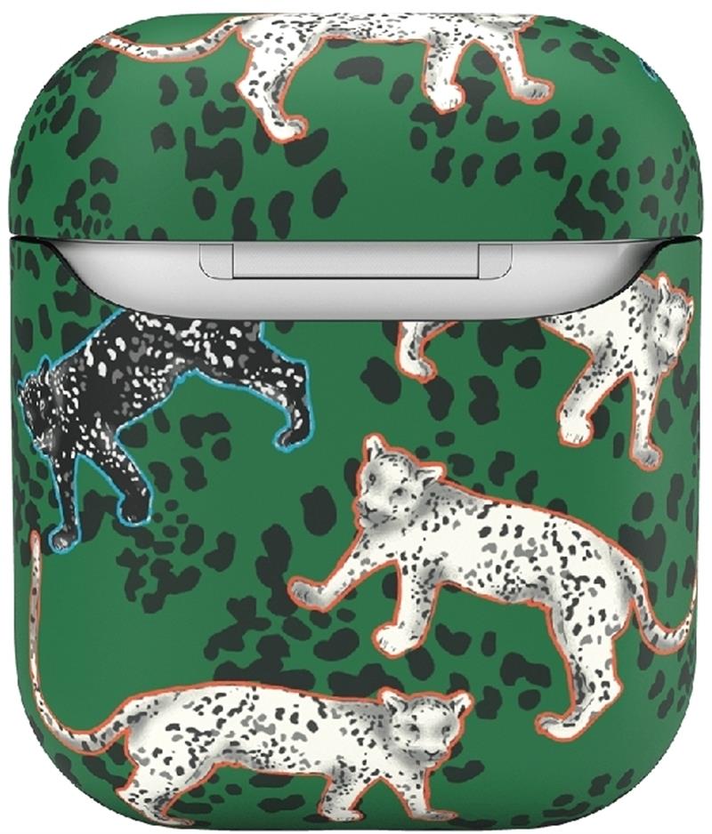 Richmond Finch Freedom Series Apple Airpod Green Leopard Gold