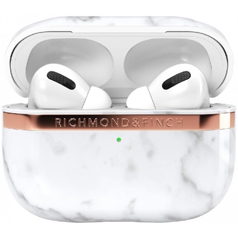 Richmond Finch Freedom Series Apple Airpod Pro White Marble Gold