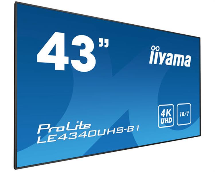 iiyama LE4340UHS-B1 beeldkrant 108 cm (42.5"") LED 4K Ultra HD Zwart