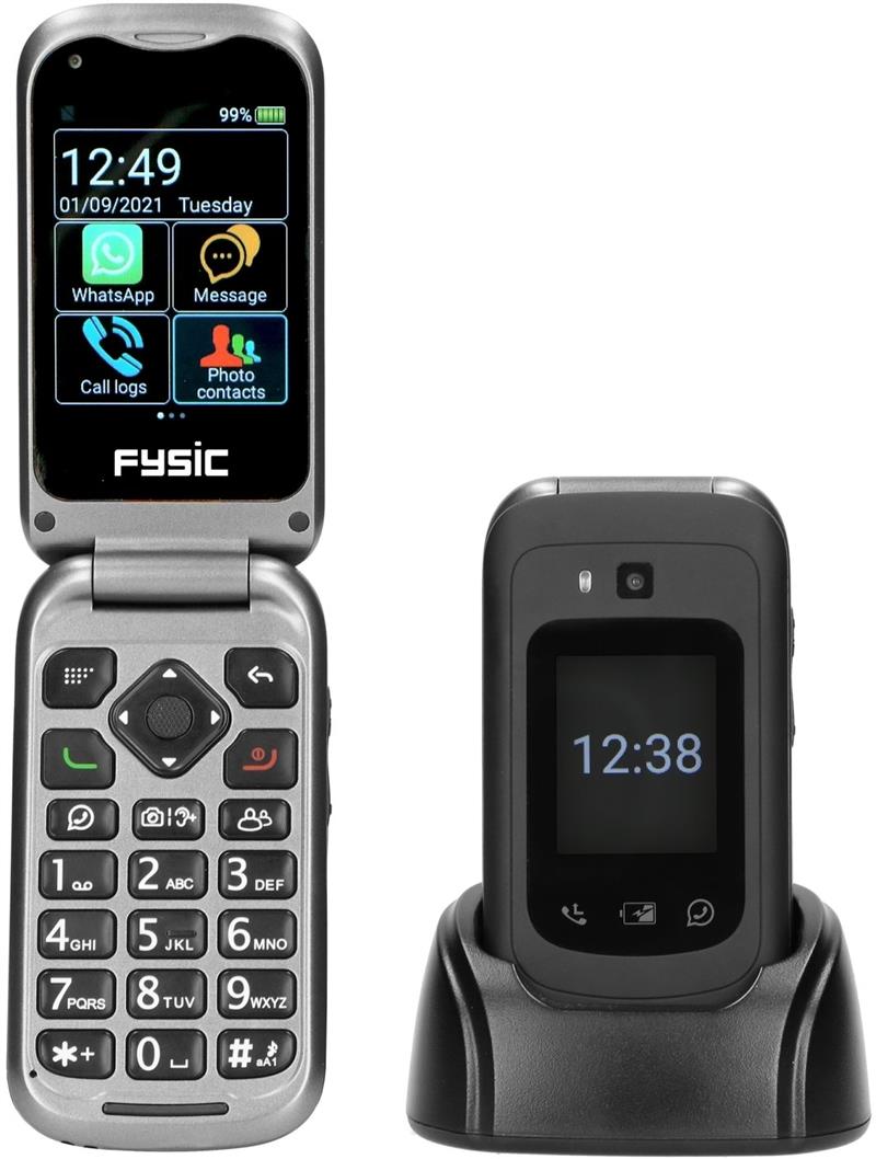  Fysic SOS Klap GSM 4G Black