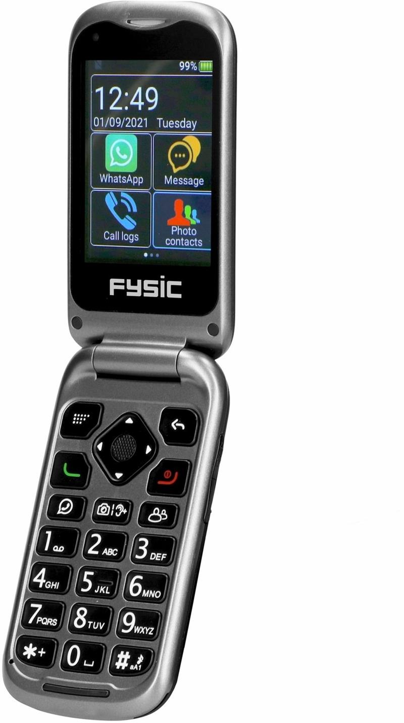  Fysic SOS Klap GSM 4G Black