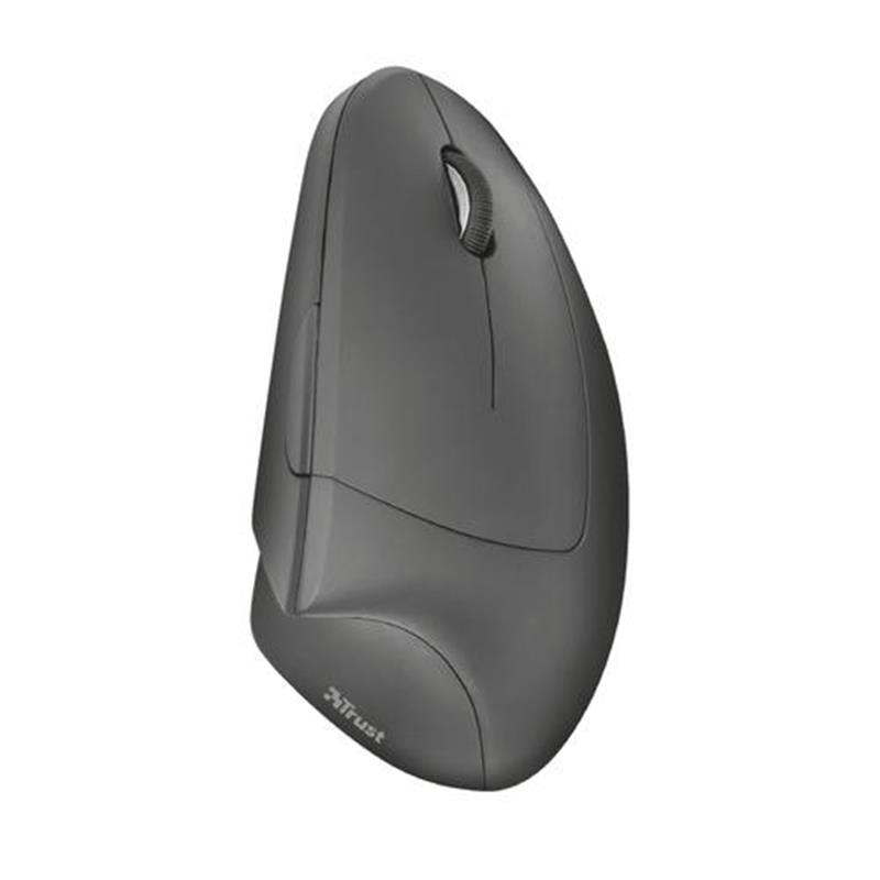 Trust Verto | Ergonomische Muis | DRAADLOZE | Verticaal | Grijs