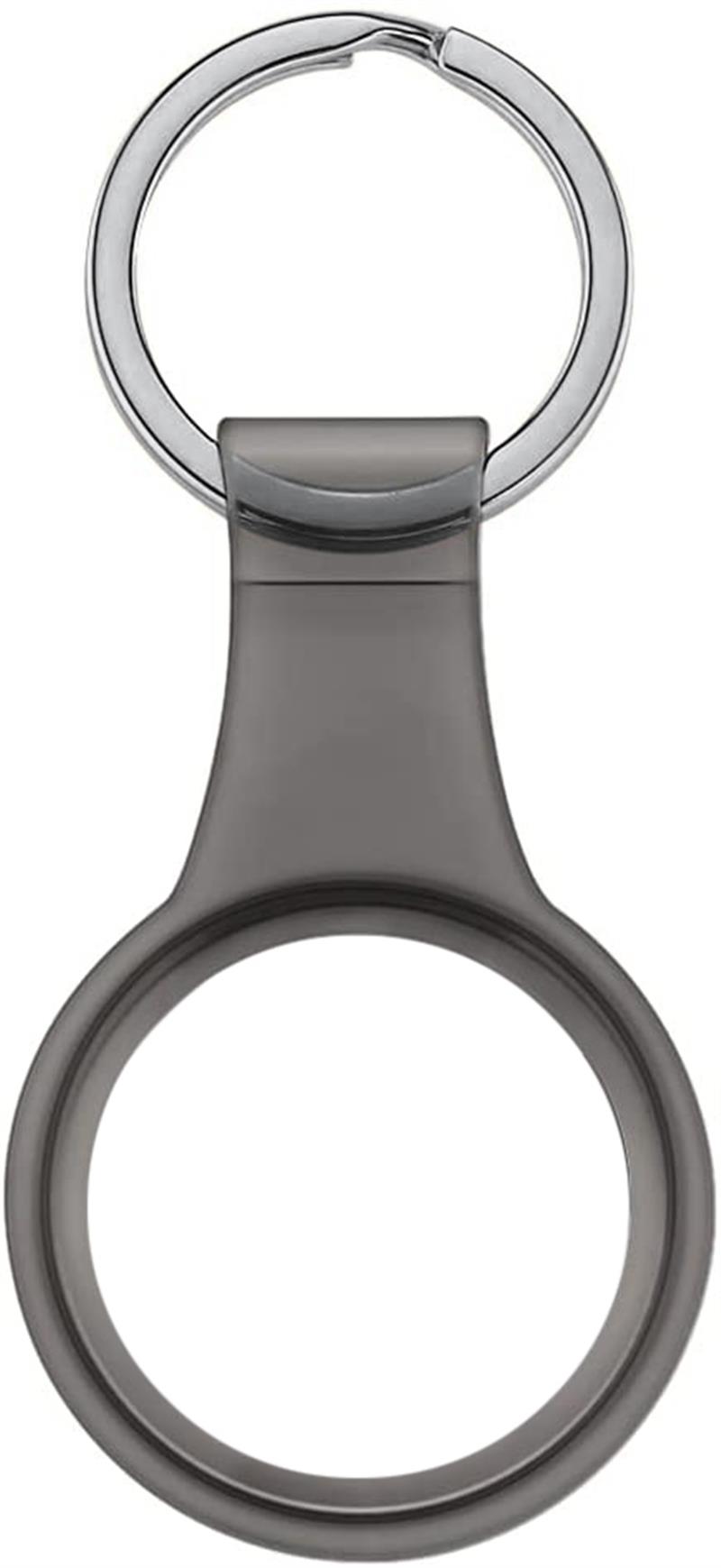 Xccess TPU Airtag Keychain Transparent Black