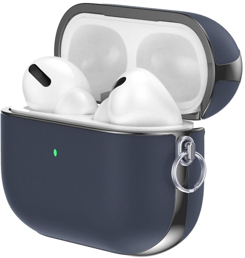 Valenta Leather Snap Case Apple Airpod Pro Blue