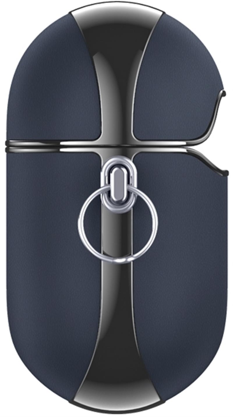Valenta Leather Snap Case Apple Airpod Pro Blue