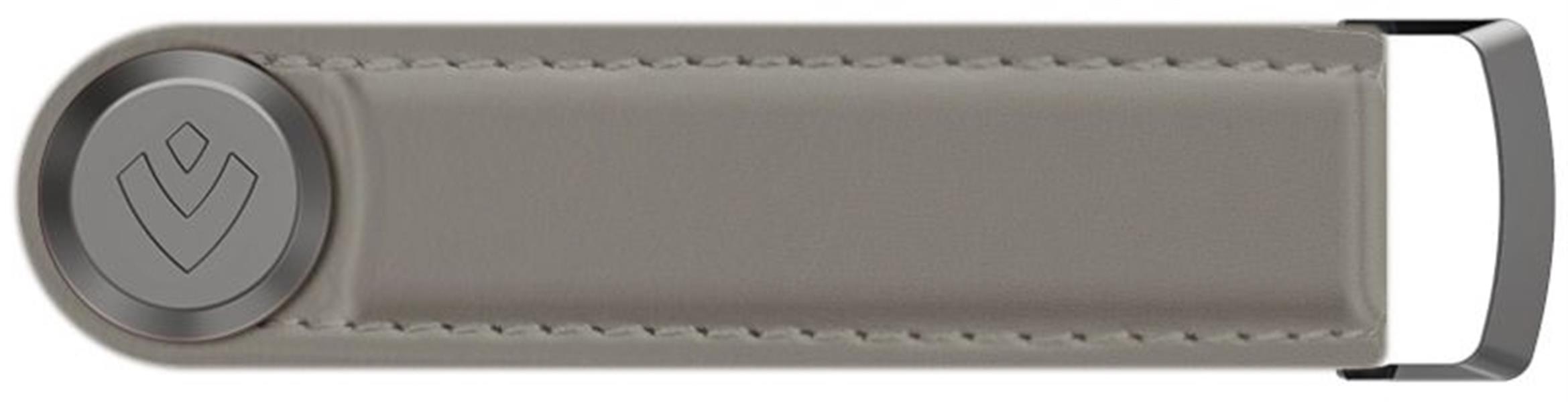 Valenta Leather Key Organizer Snap Grey