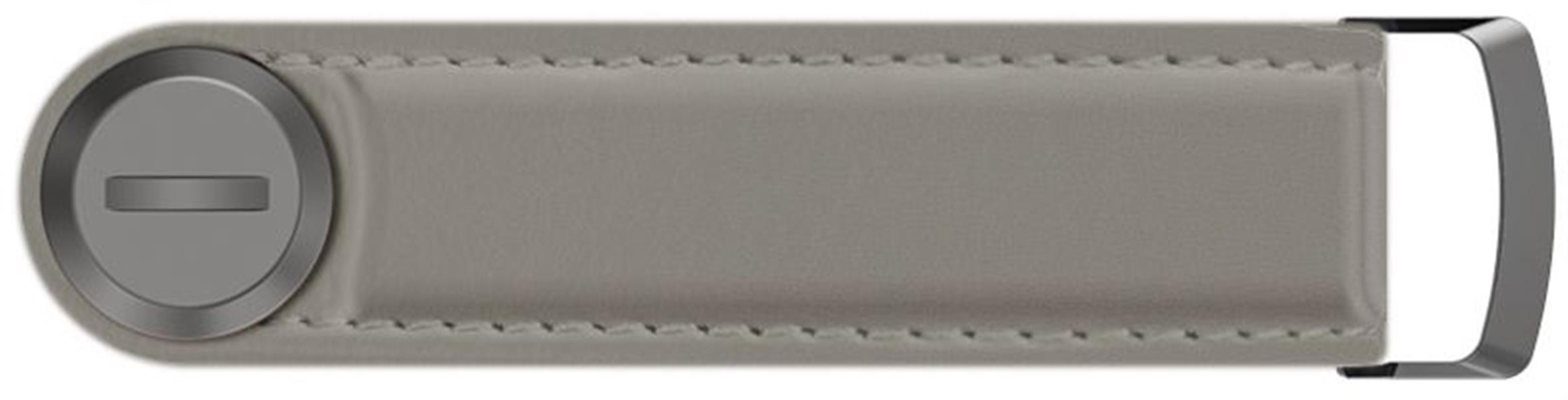 Valenta Leather Key Organizer Snap Grey