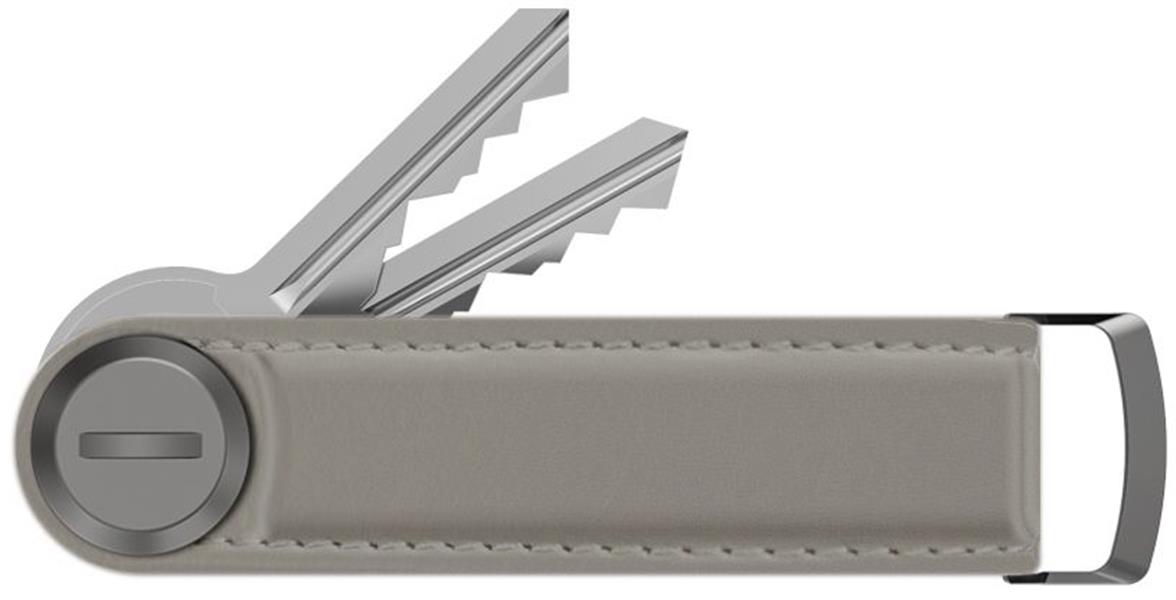 Valenta Leather Key Organizer Snap Grey