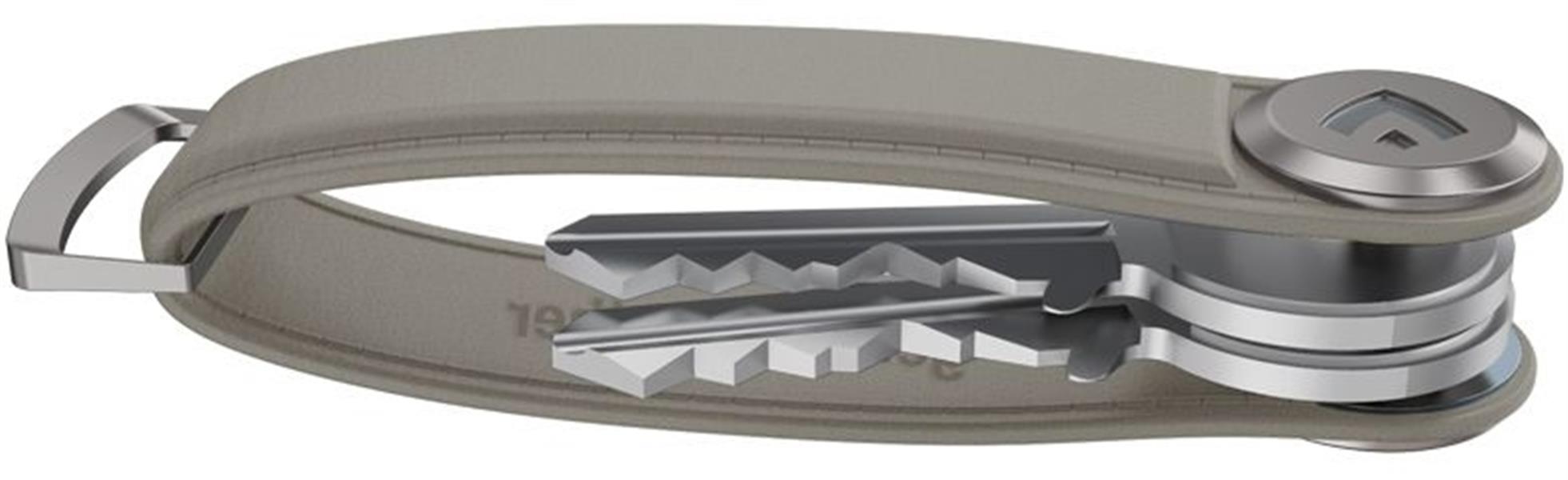 Valenta Leather Key Organizer Snap Grey