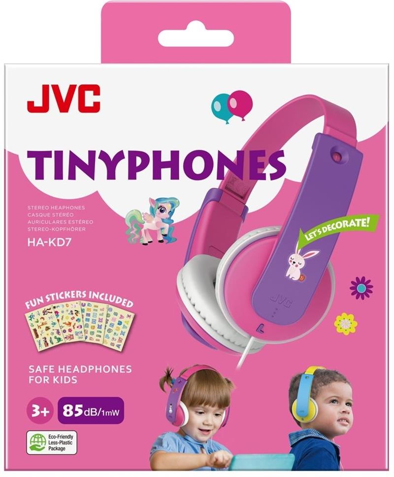 JVC HA-KD7-P Hoofdtelefoons Bedraad Hoofdband Muziek Roze, Paars