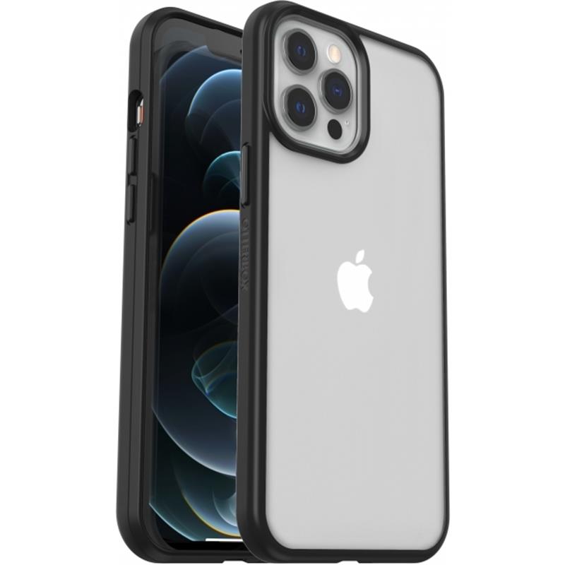 OtterBox React Series voor Apple iPhone 12 Pro Max, transparant/zwart