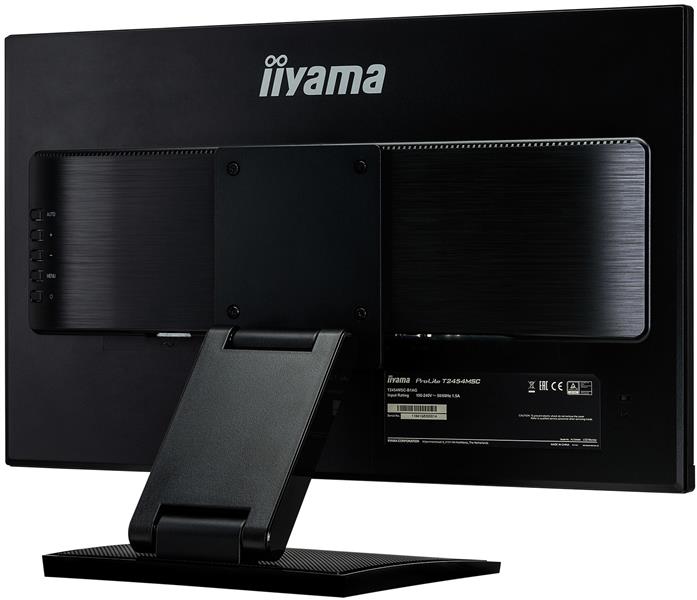 iiyama ProLite T2454MSC-B1AG touch screen-monitor 60,5 cm (23.8"") 1920 x 1080 Pixels Zwart Multi-touch Multi-gebruiker