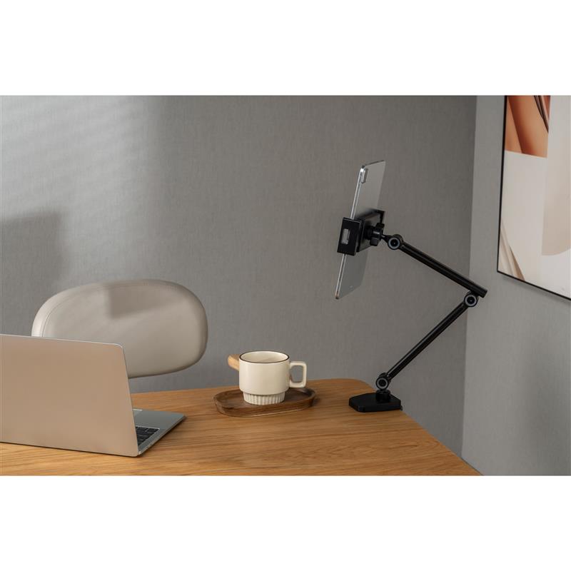 InLine Tablet holder with table clamp up to 12 9 black
