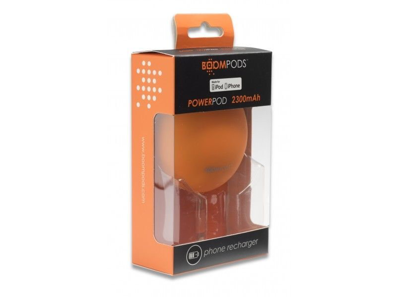 Boompods Power Banks 2300mAh Powerpod iphone 5/5s/6, Orange