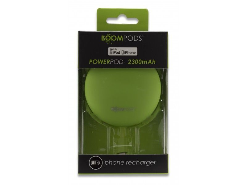 Boompods Power Banks 2300mAh Powerpod iphone 5/5s/6, Green