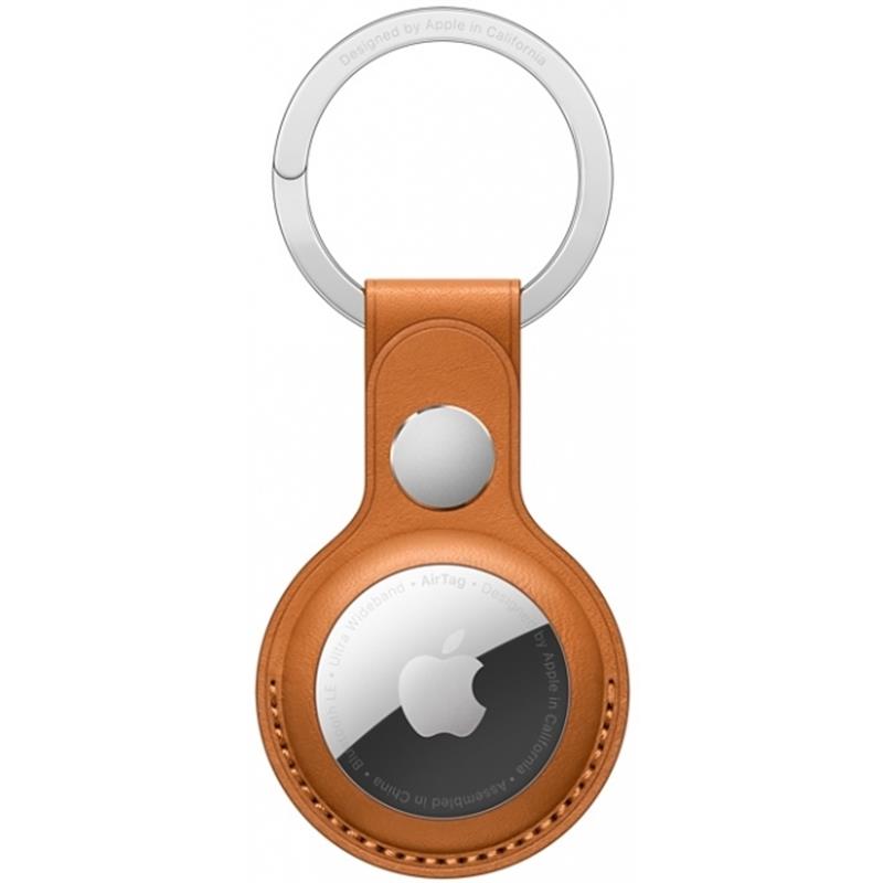 APPLE AirTag Lth Key Ring Golden Brown