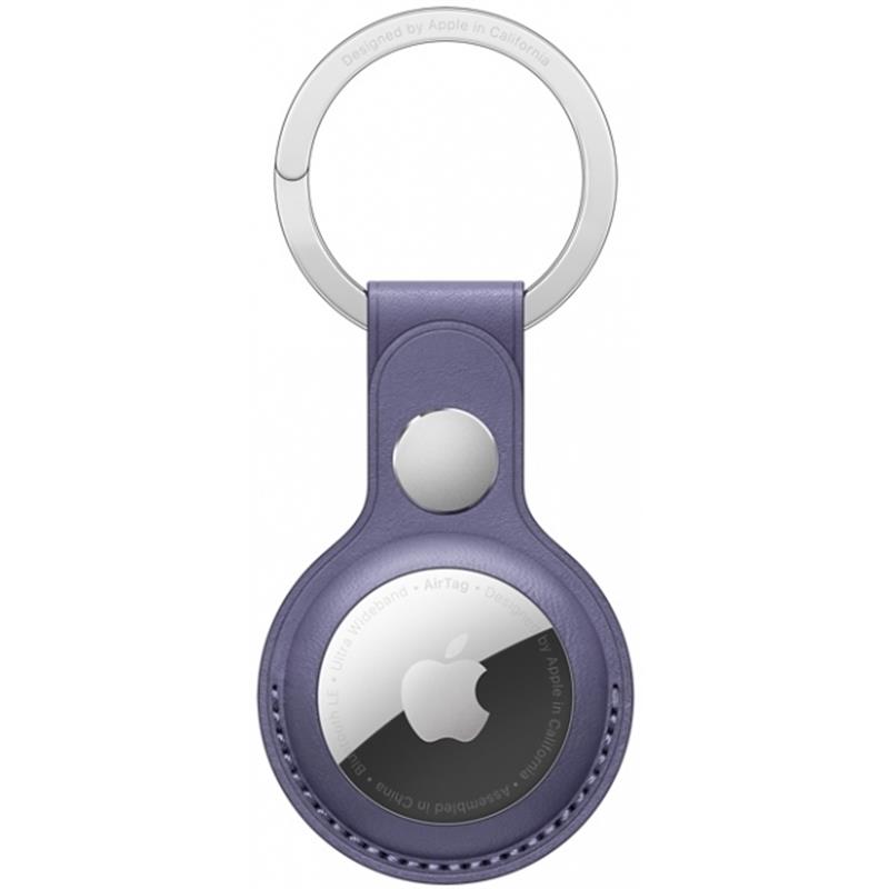 APPLE AirTag Leather Key Ring Wisteria