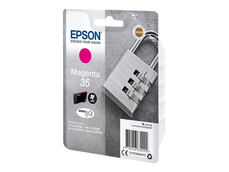 Epson Padlock Singlepack Magenta 35 DURABrite Ultra Ink