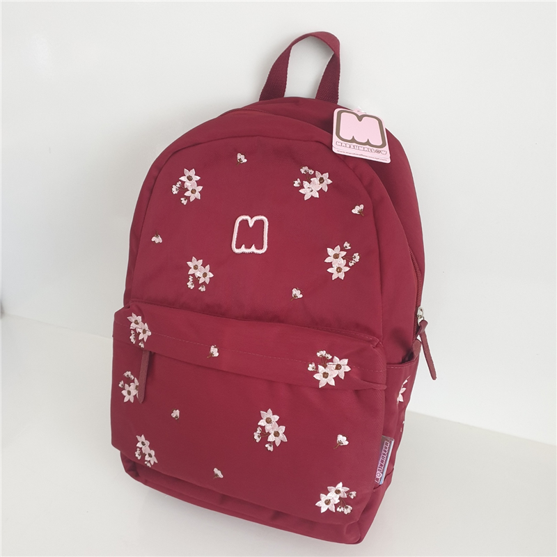 Embroidery Flowers Backpack - 44 cm hoog