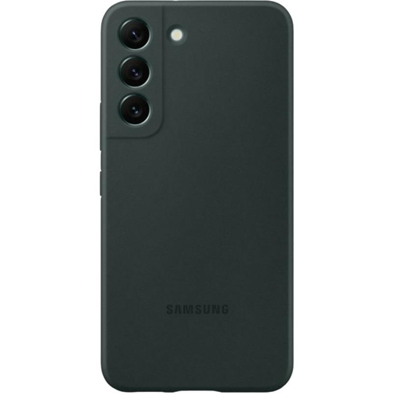  Samsung Silicone Cover Galaxy S22 5G Dark Green