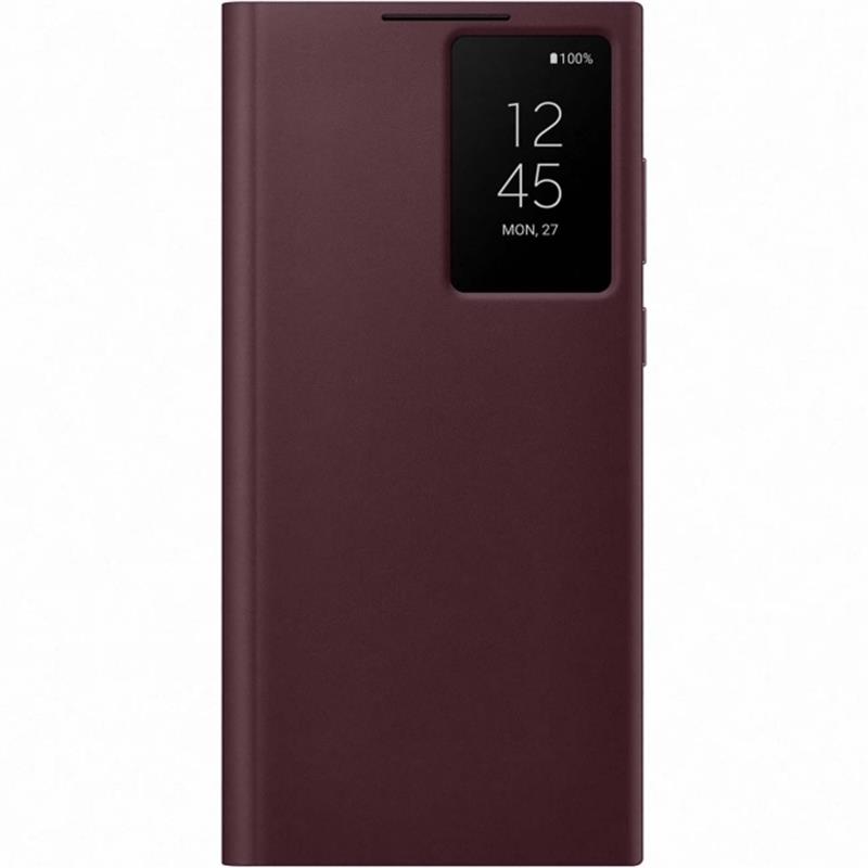  Samsung Smart Clear View Cover Galaxy S22 Ultra 5G Burgundy