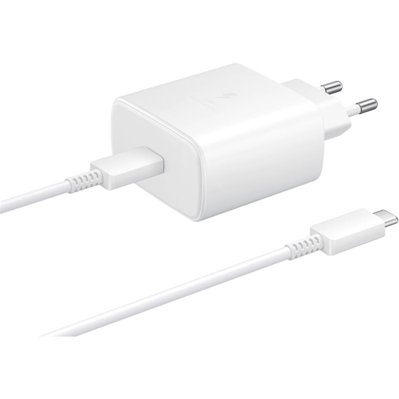 EP-TA845XWEGWW Samsung Fast PD Wall Charger USB-C incl USB-C Cable 45W White Bulk