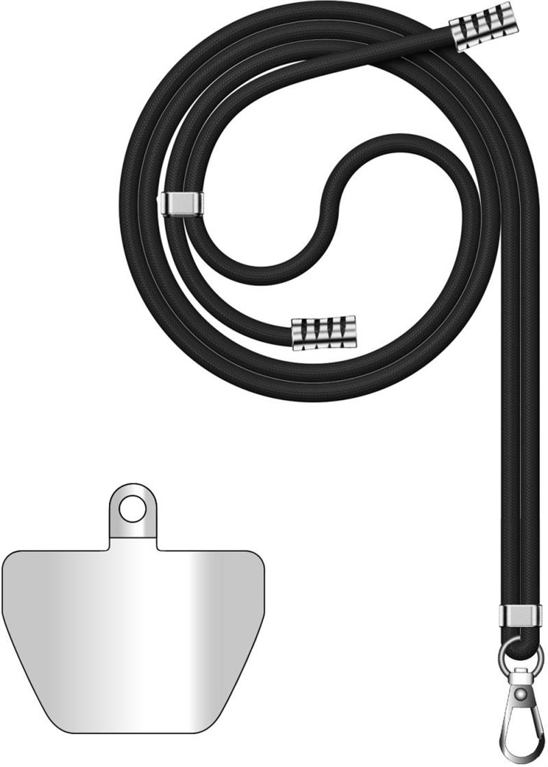 Valenta Universal Phone Lanyard Snap Black Transparent