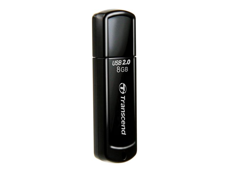 Transcend JetFlash 350 USB Flash Drive 8GB USB2 0 Black