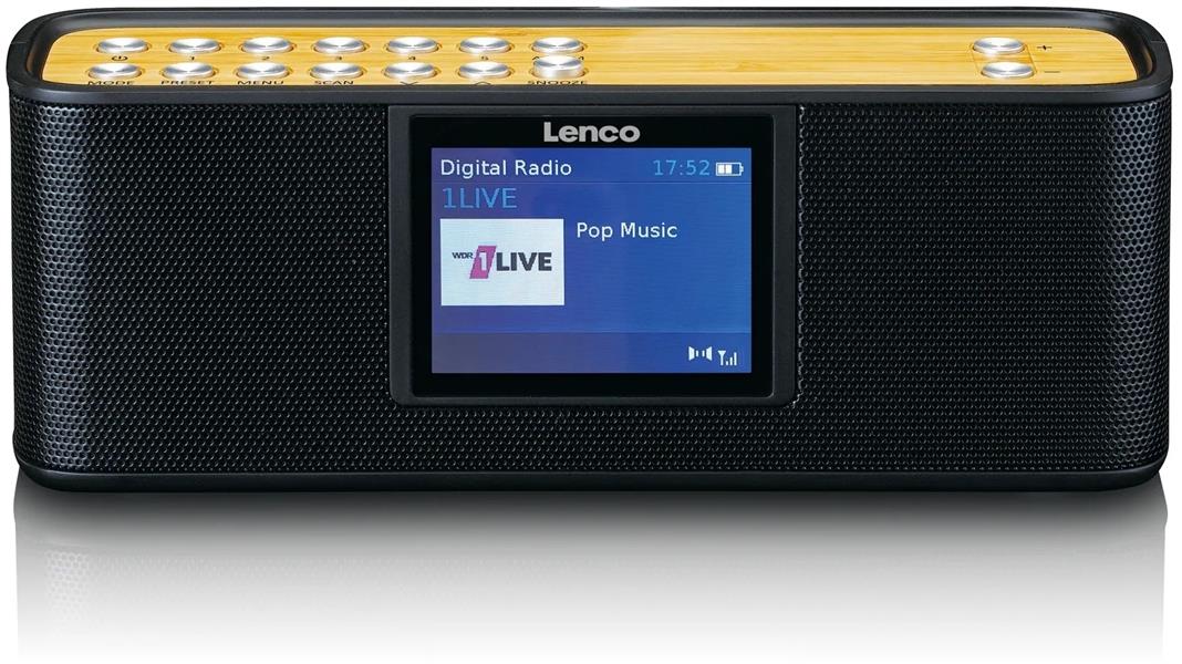  Lenco Portable Internet DAB Bluetooth Radio Black