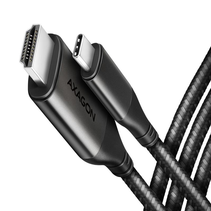 Axagon RVC-HI2MC video kabel adapter 1,8 m USB Type-C HDMI Zwart