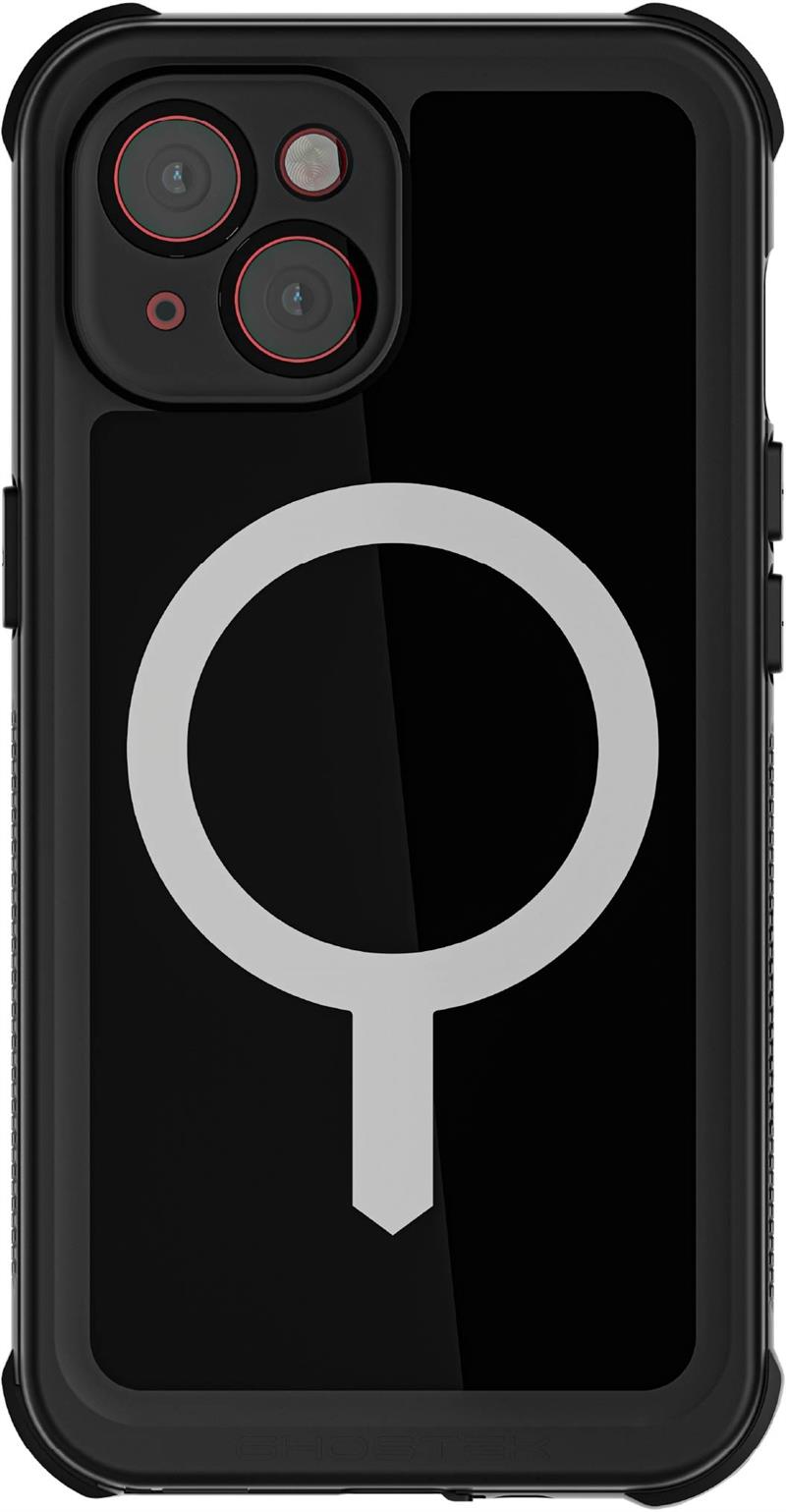 Ghostek Nautical Waterproof MagSafe Case Belt Swivel Holster Apple iPhone 15 Black