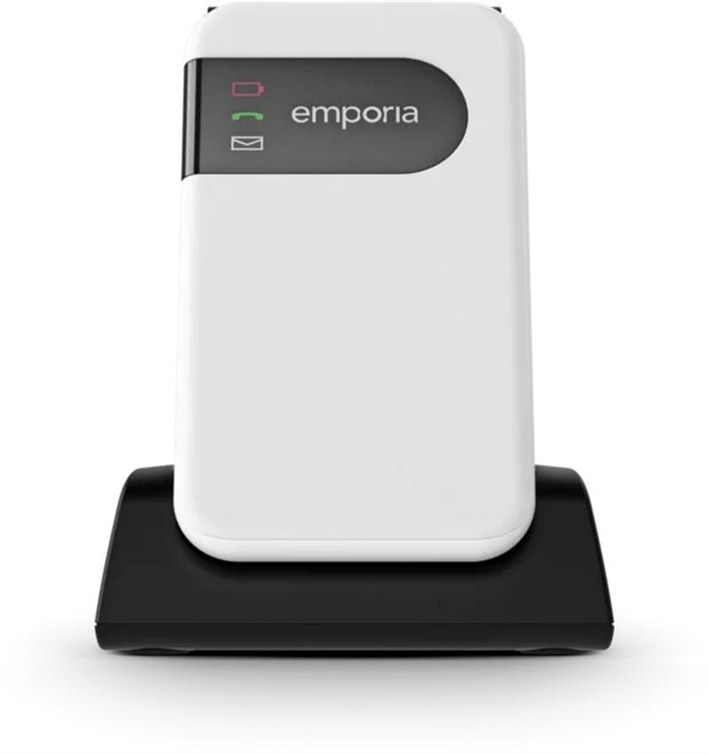 Emporia SIMPLICITYglam.4G 7,11 cm (2.8"") 106 g Zwart, Wit Seniorentelefoon