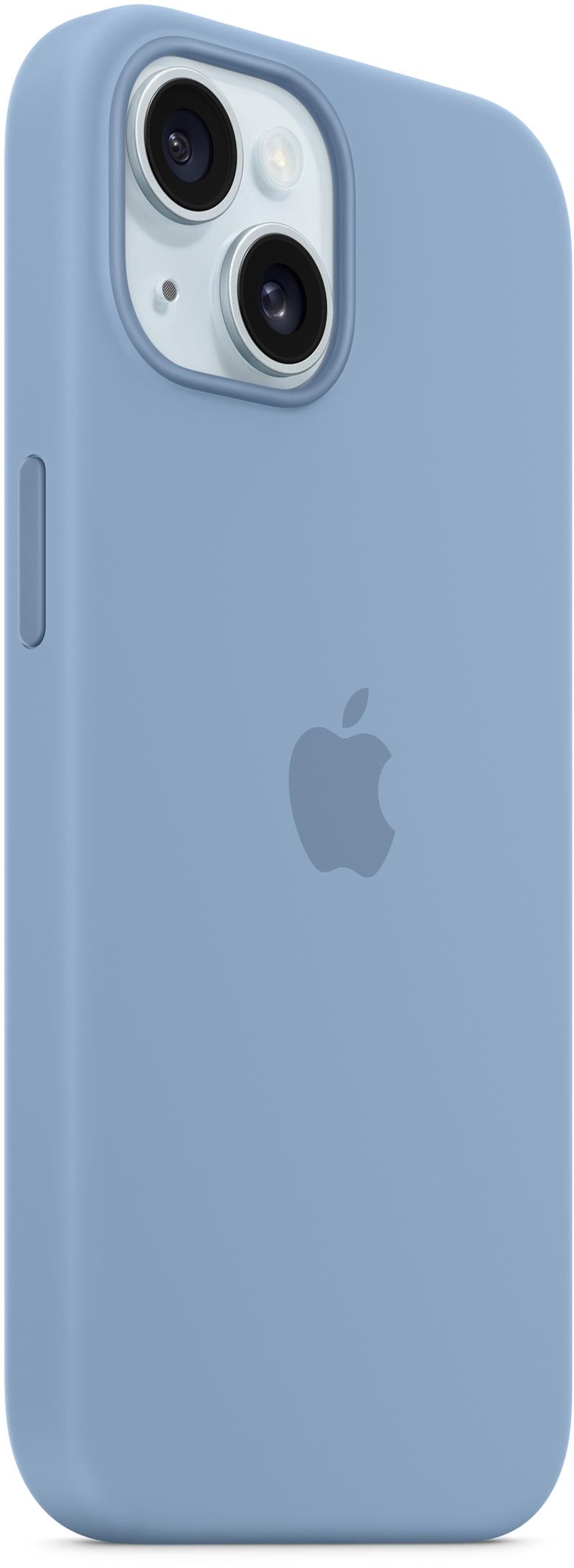 APPLE iPhone 15 Sil Case MgS Winter Blue