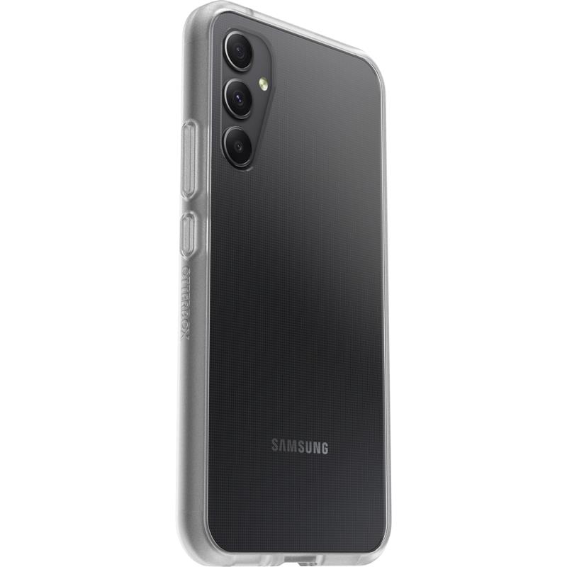 OtterBox React-hoesje voor Galaxy A34 5G, schokbestendig, valbestendig, ultradun, beschermende, getest volgens militaire standaard, Antimicrobieel, Cl